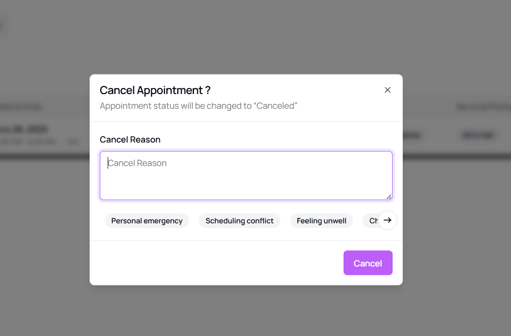 cancel